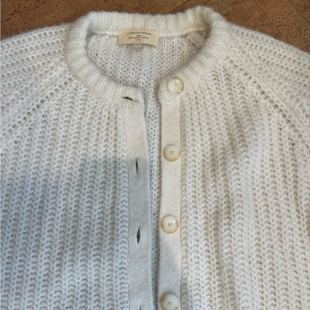 Sezane Emile Cardigan S Ecru - Picture 3 of 13